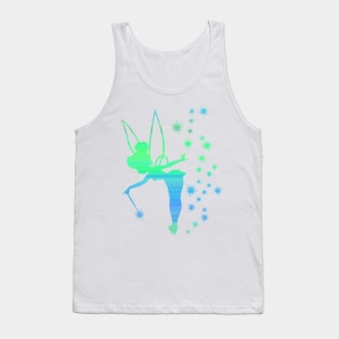 Aqua Striped Tink Tank Top